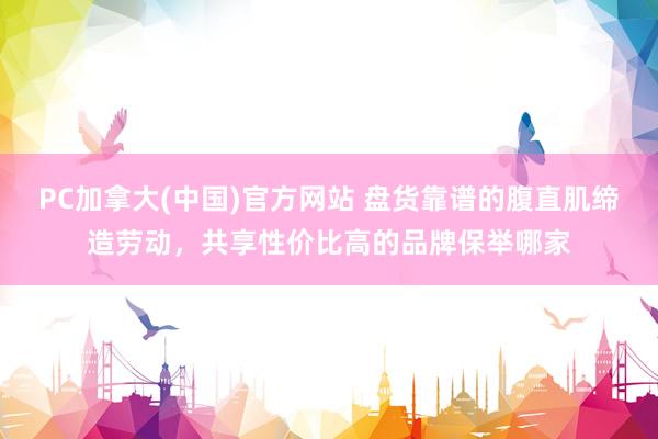 PC加拿大(中国)官方网站 盘货靠谱的腹直肌缔造劳动，共享性价比高的品牌保举哪家