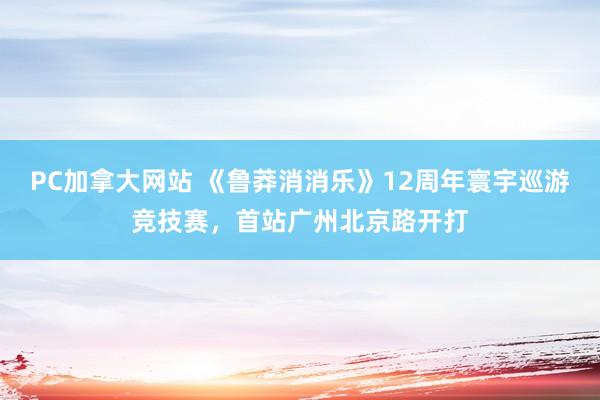 PC加拿大网站 《鲁莽消消乐》12周年寰宇巡游竞技赛，首站广州北京路开打